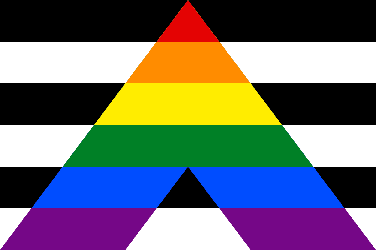 Straight ally flag